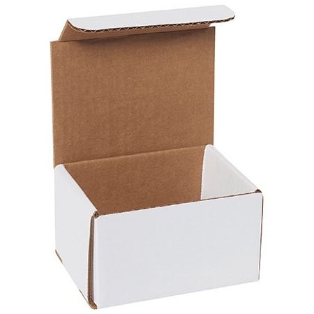Bsc Preferred 5 x 4 x 3'' White Corrugated Mailers, 50PK BUY00026199